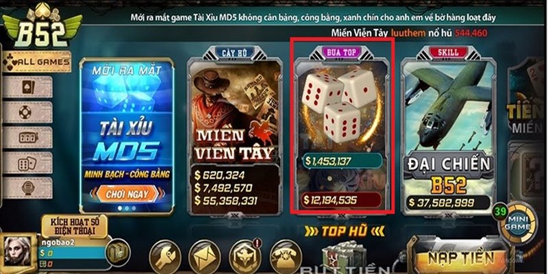 Những điểm độc đáo, ấn tượng tại B52 tài xỉu