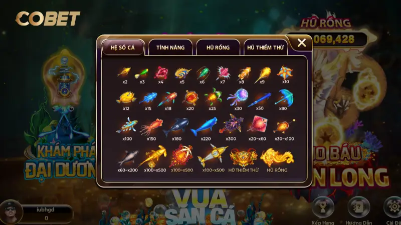 Khám phá những sảnh game hấp dẫn tại COBET